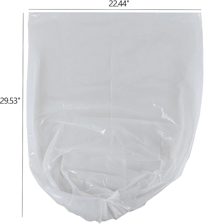 Ggbin 7 Gallon Garbage Bag, White Kitchen Trash Bags, 210 Bags/2 Rolls