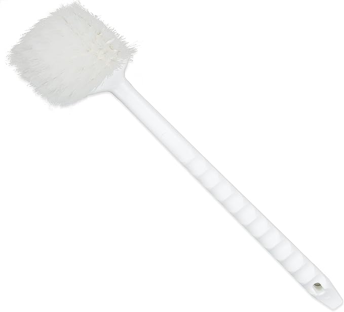 SPARTA 4050000 Nylon Utility Scrub Brush, Cleaning Brush, Utility Brush With Hanging Hole For Kitchen, Restaurant, Home , 20 Inches, White