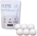Fragrance-Free Wool Dryer Balls (6 XL Pack) – Natural Fabric Softener, Reusable, Reduces Wrinkles & Saves Drying Time, Better Alternative to Liquid Softeners & Dryer Sheets