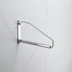 Laundry Hanger,NEWRAIN Wall Mounted Clothes Hanger with Swing Arm Holder Brass Hanging Drying Rack Space Saver,Chrome
