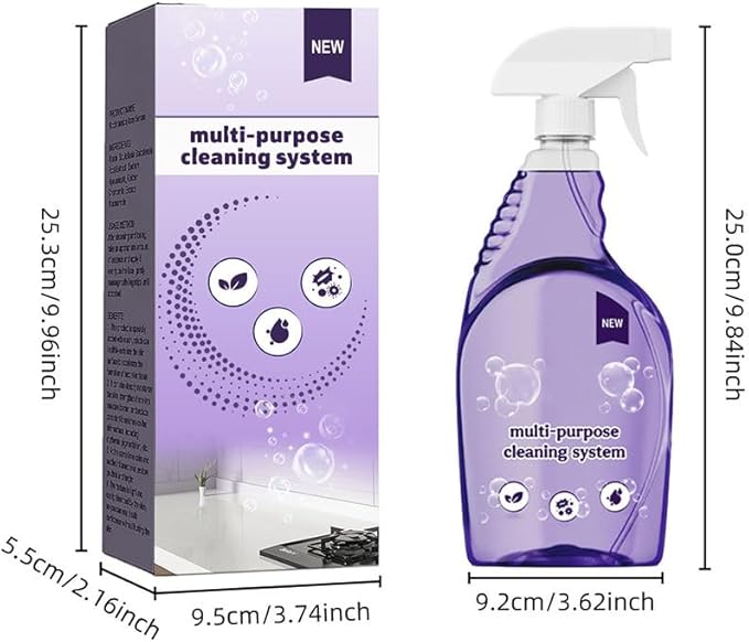 Spray Oven Cleaner, Clean Spray Cleaner for Ovens, All-Purpose Cleaners for Grill, Home, Kitchen, Bathroom, Multi-surface Cleaners with Concentrated Cleaning Tablets(12pcs)