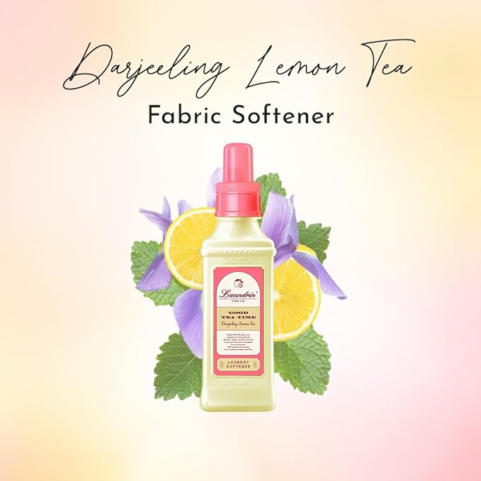 Laundrin Laundry Softener Darjeeling Lemon Tea, 2pk - Fabric Softener Liquid - Eco-Friendly & Plant-Based Softener - Household Laundry Scent Boosters - Laundry Fabric Softener - Fabric Scent Softener