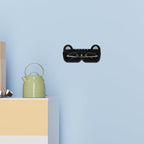 Wall Mount Glasses Holder Plastic Eyeglasses Case Sunglasses Storage Box Black Wall-Mounted Eyewear Organizer for Bedroom Bathroom Bedside Use