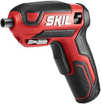 SKIL Rechargeable 4V Cordless Pistol Grip Screwdriver with 42pcs Bit Set, USB Charger and Carrying Case - SD5618-03