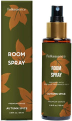Folkulture Air Freshener - Odor Eliminator | Fragrance Spray for Bathroom, Shower, Home | Spice Scent or Fall Scents Room Spray for Living Rooms, Bathrooms with Natural Essential Oils | 3.38 Fl Oz