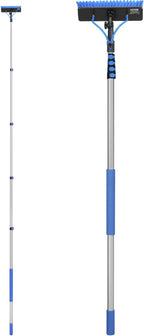 VEVOR Water Fed Pole Kit, 24FT Solar Panel Cleaning Pole with Extendable Handle, 180° Rotatable Brush Head & 65.6FT Hose, Household & Outdoor Window Cleaner Tool for Caravan Solar Panel Deck