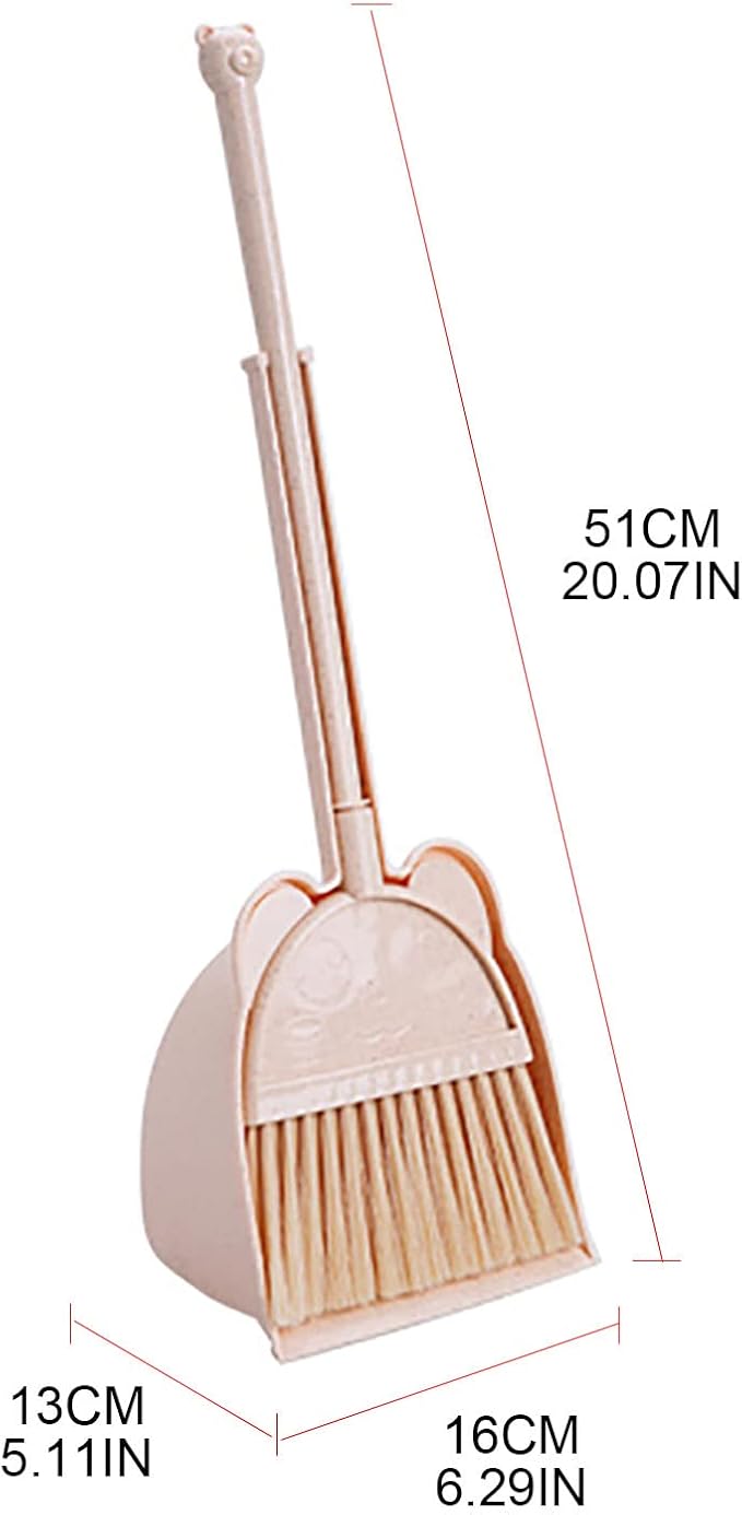 Children Small Broom and Dustpan Set Learning Sweeping Tool Broom
