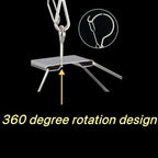 2 Pack Stainless Steel Sock Drying Rack with 80 Clips,360° Rotatable Windproof Hook Clothes Hanger Rack for Herb,Bras,Underwear,Baby Clothes,Hat,Scarf,Pants,Gloves,Towel and Laundry Accessories