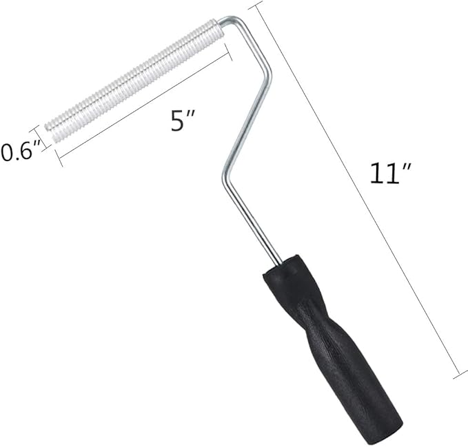 Fiberglass Roller Tools Kit, 4pcs Fiberglass Resin Laminating Bubble Roller Set for Tub Shower Bathtub Boat Repair