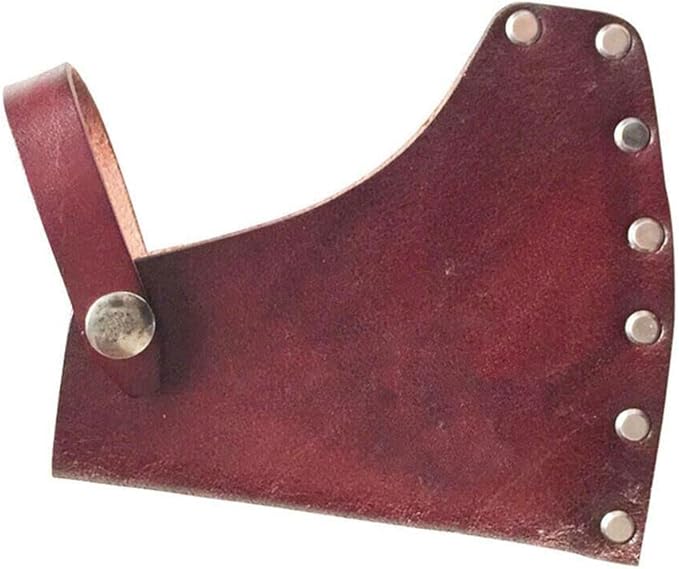 1PC Portable Leather Holder Lanyard Blade Sheath Head Cover For Axe Hatchet