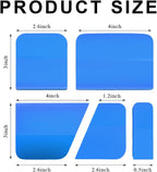 5 in 1 Rubber Squeegee Kit, Anti-Scratch Flexible Soft Matte TPU Coating Scraper Kit, Small Tint Squeegee Water Blade Scraper for Paint Protection Film Household Cleaning (Blue)