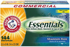 Essentials Dryer Sheets, Mountain Rain, 144 Sheets/Box
