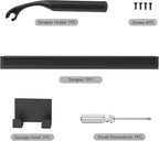 Shower Squeegee for Glass Doors, Shower Squeegee for Tile Shower Walls, Stainless Steel Squeegee for Bathroom, Windows and Mirrors with Storage Hook-12”, Black