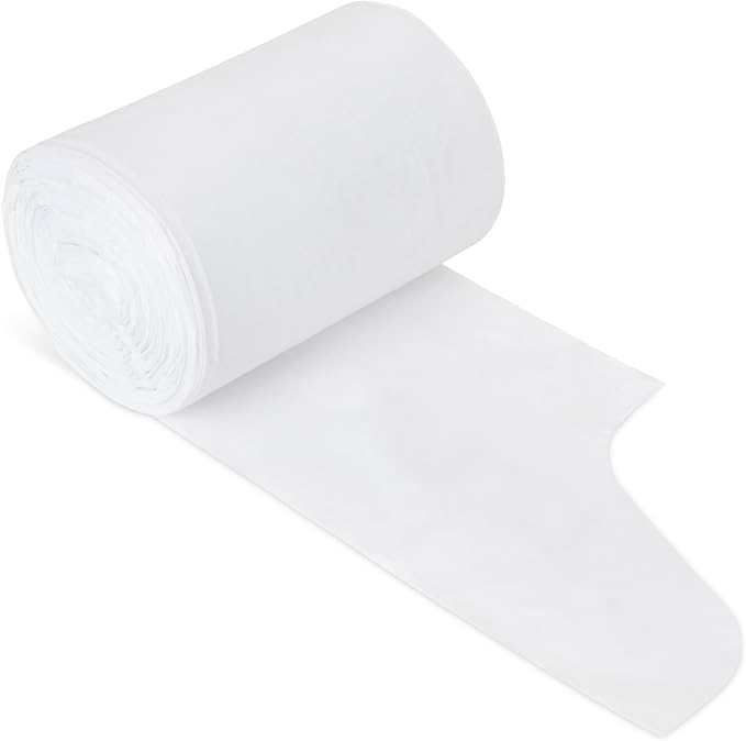 Plasticplace - WHT14HVY 12-16 Gallon Trash Bags │ 1.0 Mil │ White Tall Garbage Can Liners │ 24" x 31" (250 Count) White