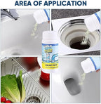 Dodorado Powerful Foaming Drain Cleaner Powder - Fast Acting Pipe Cleanser for Kitchen & Bathroom Sink Drains, Clog Prevention & Odor Control (Standard, Count, 3)
