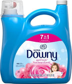 Downy Liquid Fabric Softener,April Fresh 2-in-1 Fresh & Soft,140 Fl Oz,190 Loads,Fabric Conditioner For Freshness And Softness,(Pack of 2)