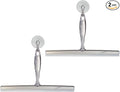 iDesign Bathroom Shower Squeegee with Wall Hook - Set of 2 - Clear/Stainless Steel