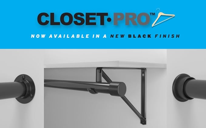 Closet Pro CD-0024-18/30WT Heavy Duty Adjustable Rod, 18 by 30-Inch, White