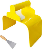 Garden Edging Curb Trowel Concrete Tool, Concrete Curbing Trowel, Curb Hand Tool with Putty Knife for Lawn, Garden, Pavement (Rectangle)