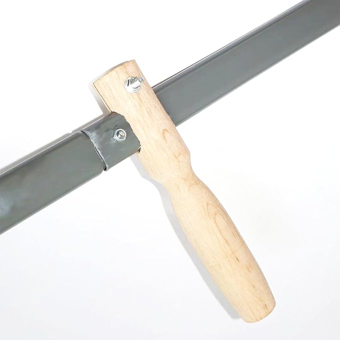 Professional Scythe with Sharpening Stone - 57.1" Heavy-Duty Steel Blade & Wood Handle for Efficient Grass Cutting, Weed Trimming, Lawn Care, Yard Maintenance