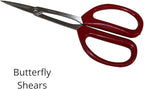 Starter Bonsai Tool Kit - Survival Guide + Set Includes: Butterfly Pruning Shears, Bottle Uncle Bill's Fertilizer, 2 Ounce Frit, Aluminum Wire, Genuine Chinese Mud Figurine - Bamboo Case