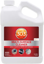 303 Products Multi-Surface Cleaner - Safely Cleans All Water Safe Surfaces, Including All Types of Fabric and Vinyl, Rinses Residue Free, Manufacturer Recommended, 1 Gallon (30570-4PK)