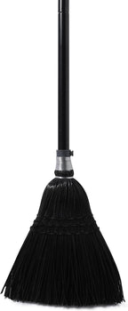 Yocada Broom Commercial Indoor Outdoor Broom 55.5 inch Tall for Courtyard Garage Lobby Mall Market Floor Home Office Leaves Stone Dust Rubbishb Black
