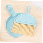 4 Sets Mini Dust Brush and Dustpan Multi Function Handheld Cleaning Accessory for Quick Cleanup Desks Countertops and Pet Areas Compact Broom and Dustpan