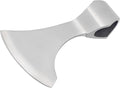 Viking Axe Head Medieval Cutting Edge with Highly Polished Carbon Steel Axe Head for Historical Reenactments, Renaissance Costumes, LARP, SCA - 6 inch, Silver