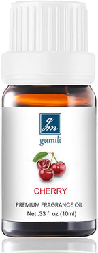 Cherry Essential Oil - Pure Organic Scent for Aromatherapy, Diffusers, Spray, Skin & Hair Care, Massage, DIY Candles & Soap, Perfume - Fruity Fragrance, 10mL