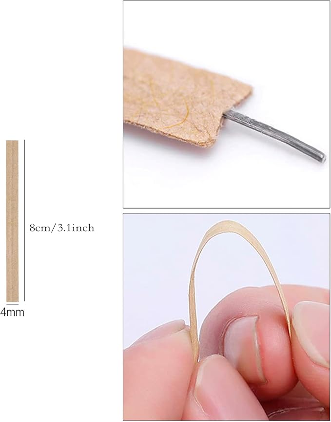 1000 Pcs Twist Ties, Kraft Paper Twist Ties Plant Ties Reusable Bread Ties for Party Cello Candy Coffee Treat Bags Cake Pops (3.15")