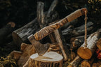 AX-7992 Custom Gift Forged Carbon Steel Viking Axe with Rose Wood Shaft, Viking Bearded Camping Axe, Mens Gift, Poshland Axe