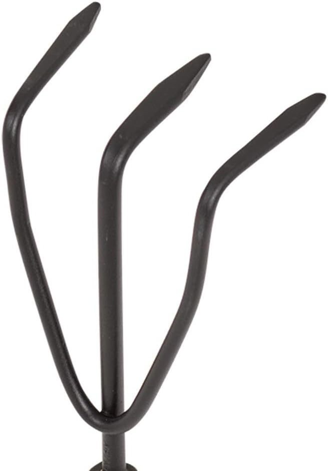 AMES 2446300 Tempered Steel Hand Cultivator with Wood Handle, 11-Inch, Brown