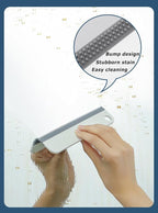 All-Purpose Mini Soft Rubber Window Squeegee Window Scrubber Scraper Glass Cleaning Squeegee Tool for Glass,Shower Door,Mirrors,Bathroom,Kitchen Countertops,Car Windshield (2)