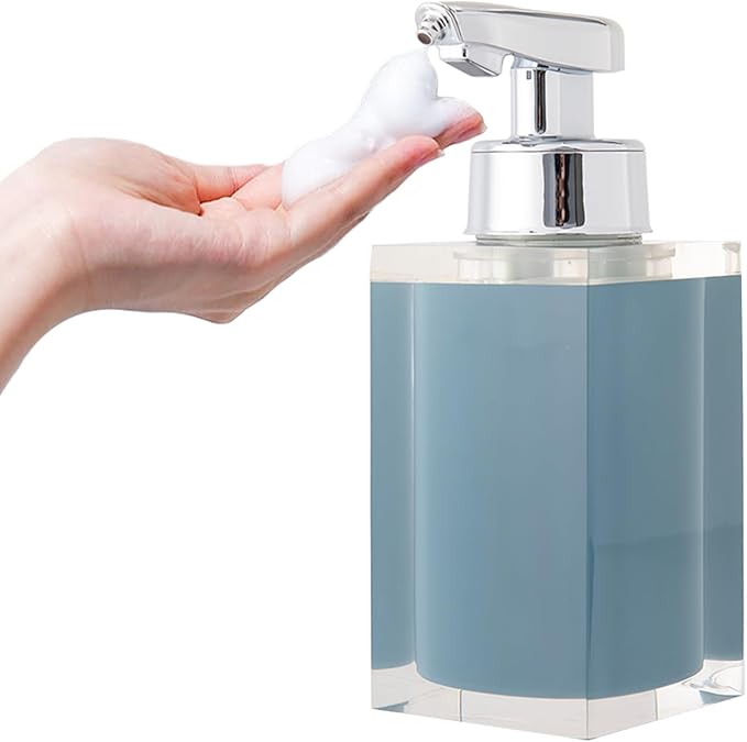 Automatic Soap Dispenser, Touchless Smart Foam Soap Dispenser, USB Rechargeable, 7.6oz / 225ml, Dish Soap Dispenser for Bathroom, Kitchen, Hotel - Bule