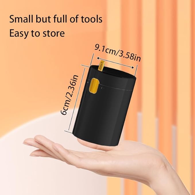 20-in-1 Laptop Phone Screen Earbud Cleaning Kit, Keyboard Cleaner Kit, Keyboard Cleaning Kit with Electronic Cleaning Brush Spray for Airpods Pro, iPad, iPhone Pro, Camera, Computer Cleaning (Black)