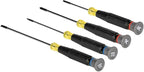 Klein Tools 85615 Mini Precision Screwdriver Set, 4-Piece Phillips and Slotted Set, Ideal for Electronics, Small Appliances, Terminal Blocks