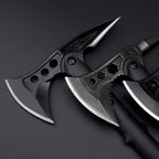 DOOM BLADE 2P Camping Hatchet Axe with Nylon Sheath,Tomahawk Viking Forged High Carbon Steel,Portable Camping Axe for Outdoor Splitting Wood,Hunting Survival