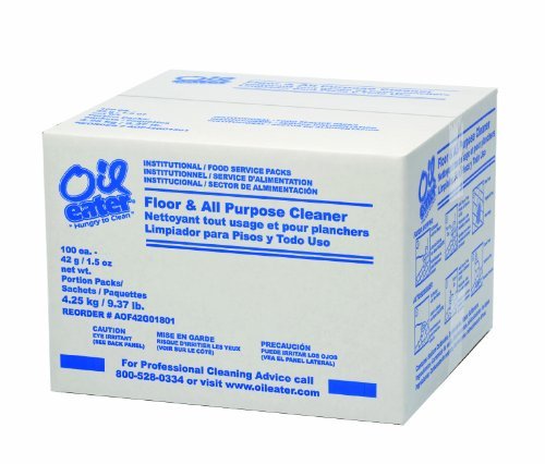 Oil Eater AOF42G01801 All-Purpose Powdered Floor Cleaner - 1.5 oz. Packet, White