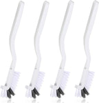 4Pcs Kitchen Scrub Brush, Angle Cleaning Brush, Right Angle Scrub Brush for Sink Household Dish Pot Pan Edge Corners, for Small Space Crevice Cleaning with Stiff Bristles (4)