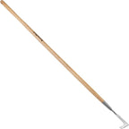 Berry&Bird 63'' Long Handle Crevice Weeding Tool, Stainless Steel Crack Weeder Crevice Weeding Sickle Tool, L-Shaped Manual Weeder Puller for Garden, Lawn, Yard, Side-Walk, Narrow & Wall Gaps