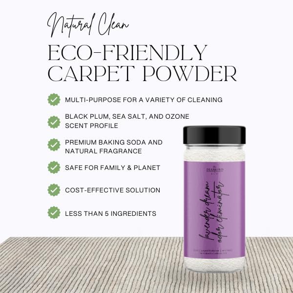 Home Lavender Dreams Carpet Deodorizer Powder For Home, Vaccuuming Upholstery, Pet Urine, Dog Bed/Cat Litter Box– Eliminates Odors, Pet-Friendly - Lavender, Pomelo & Magnolia