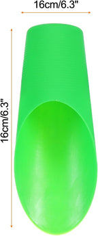 HARFINGTON Bonsai Soil Scoop 6.3" x 1.8" Plastic Colorful Mini Garden Shovel Cultivation Digging Transplanting Tools for Plant Flower Succulent Coffee Beans, White