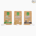 Green Llama Eco-Friendly Cleaning Refill Tablets Variety Pack - Multi-Surface, Glass & Bathroom Cleaners with Natural Essential Oils in Compostable Packaging, Biodegradable, Family & Pet Safe