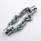 Flex‑Shaft Sewer Descaling Chain,Rotary Cable Sewer Dredge,Versatile PVC Pipe Oil Pollution in Pipeline Blocks Drilling Maintenance Tool Suitable for 16mm Spring (Silver)
