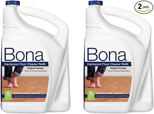 Bona Hardwood Floor Cleaner Refill, 128 Fl Oz (Pack of 1) (2 Pack (128 Fl Oz))