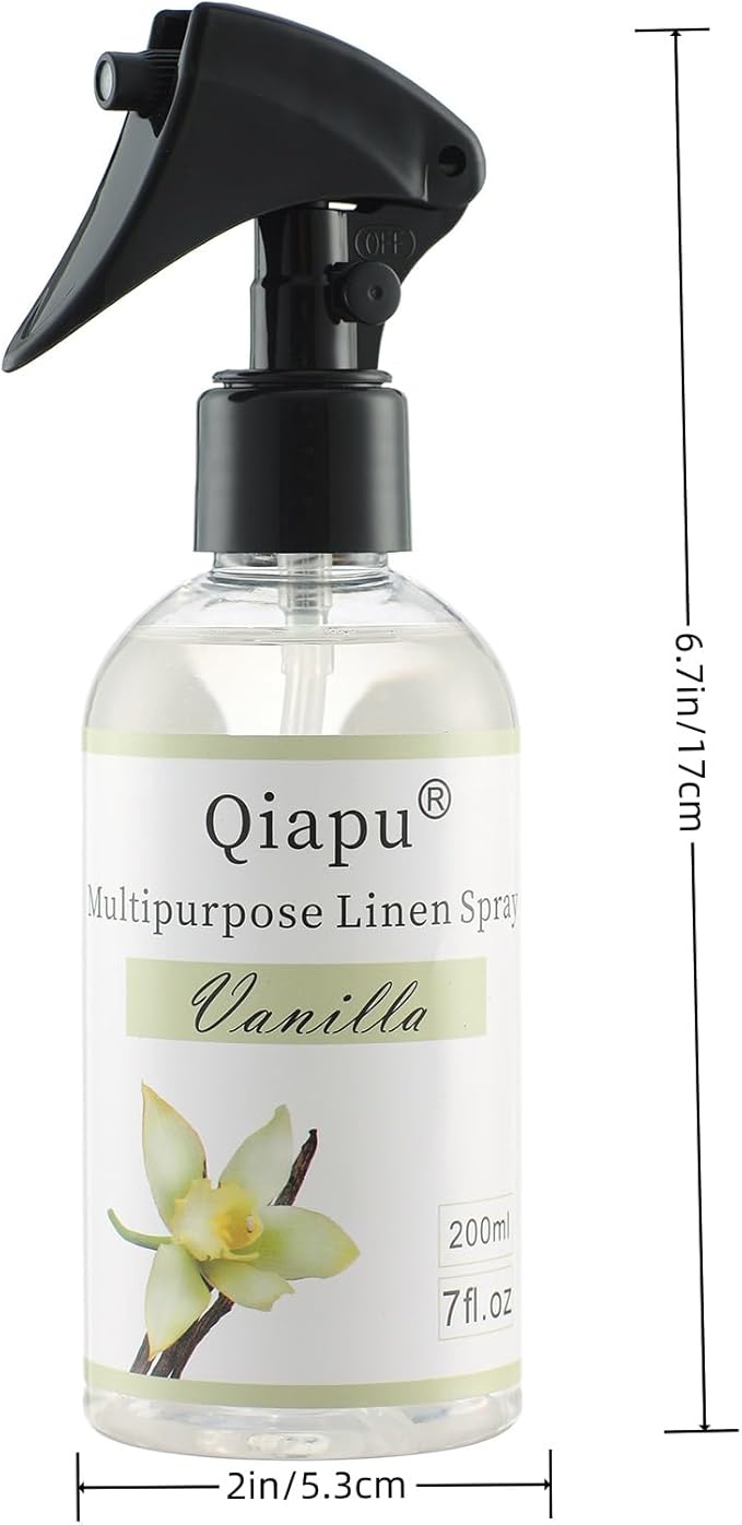 4-Pack Linen Spray Set – Vanilla, Sandalwood, Green Tea & Lemon Room Spray for Pillows, Sheets & Home Fragrance with Natural Essential Oils