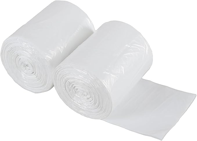 Ggbin 7 Gallon Garbage Bag, White Kitchen Trash Bags, 210 Bags/2 Rolls