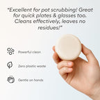 Vove Dish Soap Bundle, 2 Bars, 2 Bamboo & Sisal Scrub Brushes, 1 Ceramic Cup - Plant-Based Coconut Oil Soap with Citrus Essential Oils, FSC-Certified Bamboo, Plastic-Free, Zero-Waste Cleaning Set