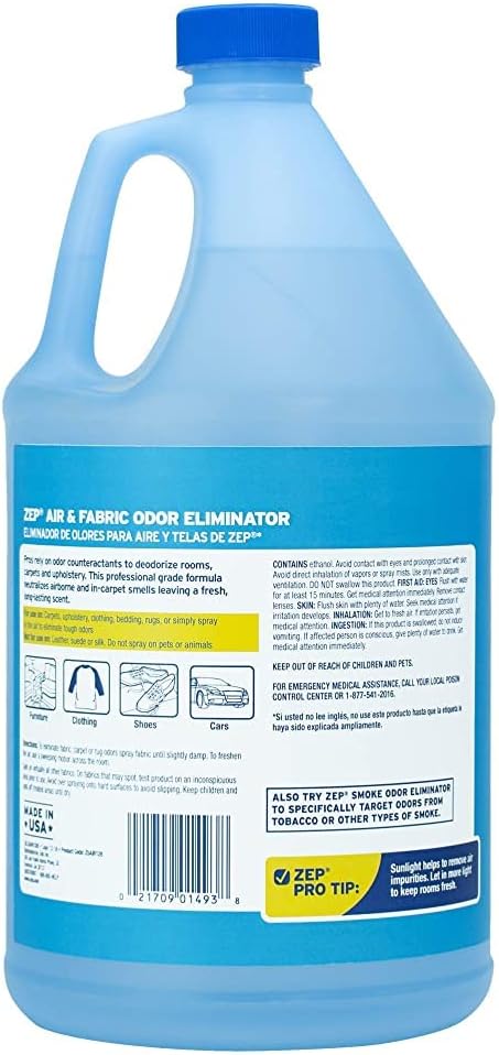 Zep Air and Fabric Odor Eliminator - 128 Ounce (Pack of 2) ZUAIR128 - Refresh Your Home, Office and Business